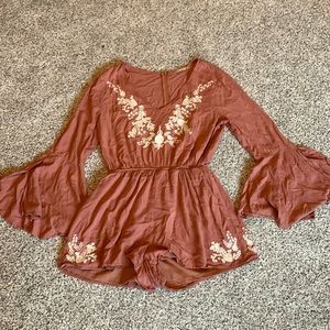 Adorable sized medium dusty pink altard state romper
